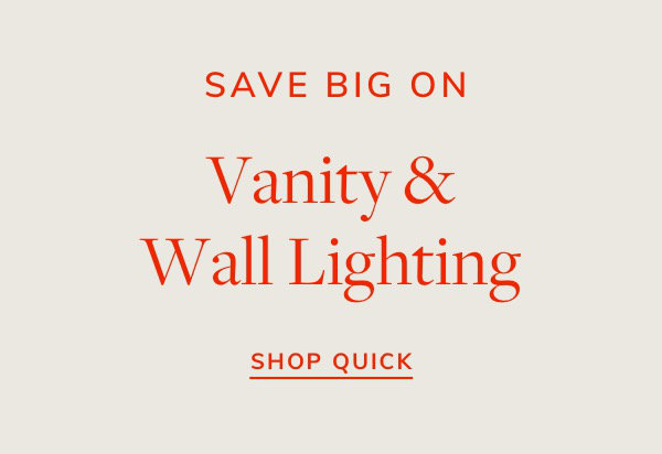 Vanity & Wall Lighting Sale