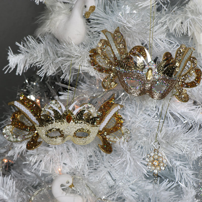 The Seasonal Aisle Jewelled Masquerade Mask Ornament Wayfair Co Uk