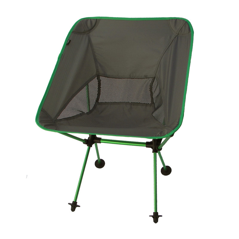 green camping chair