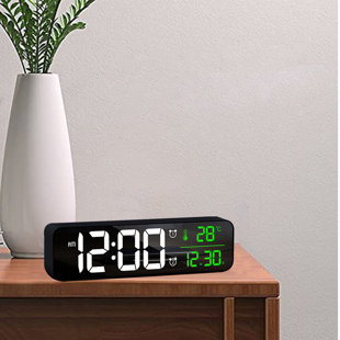 Shower Timer Alarm Digital Clocks,Bathroom Waterproof Kitchen Timer Clocks with Thermometer Hygrometer for Shower Cooking Makeup Black Bathroom Clock 