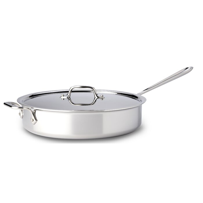 All-Clad D3 Saute Pan with Lid & Reviews | Wayfair