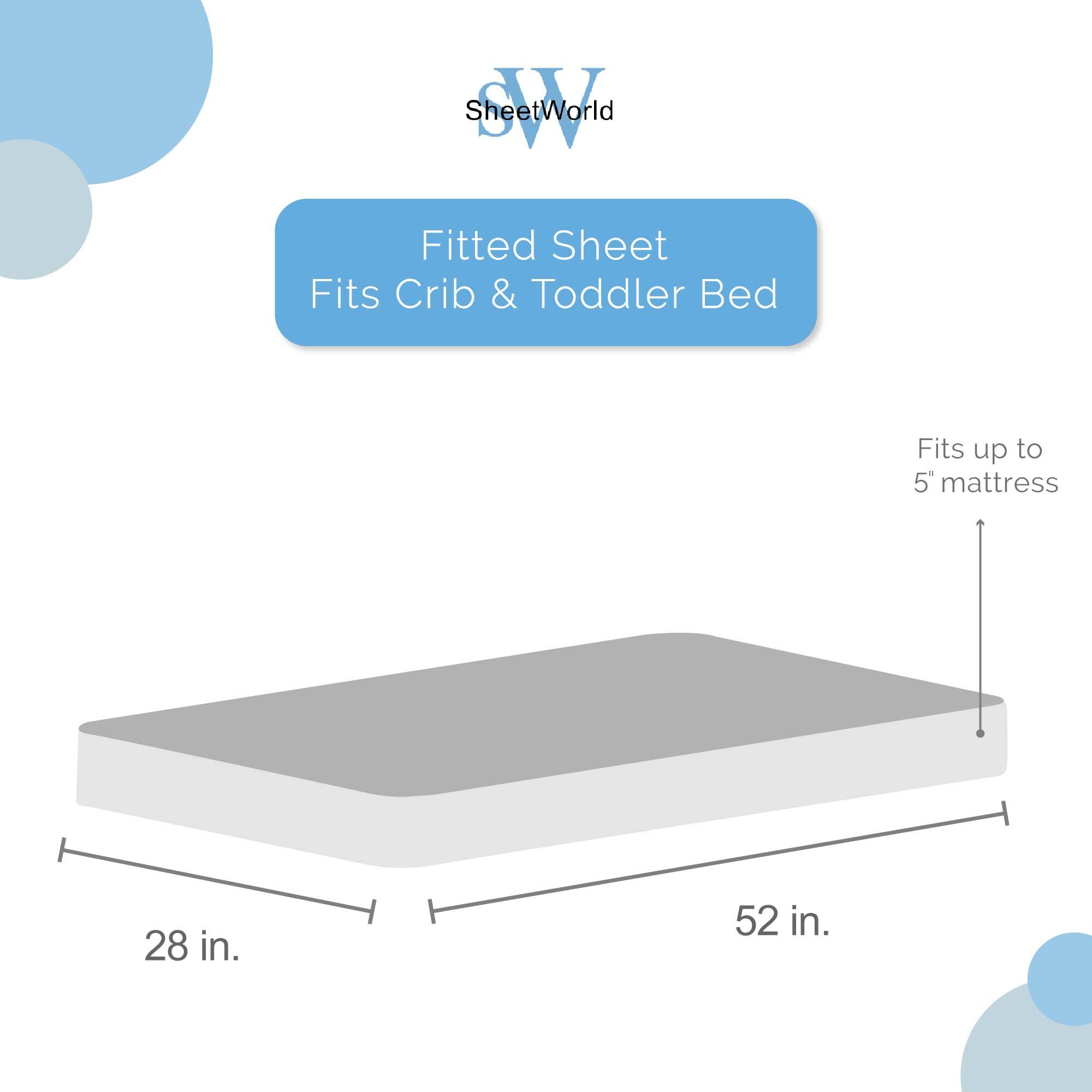 Sheetworld Noahs Ark Brown Fitted Crib Sheet Wayfair