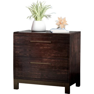 Modern Contemporary Extra Tall Nightstands Allmodern Shrout 2 Drawer Nightstand