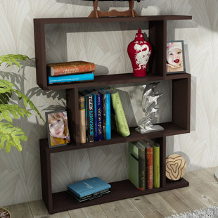 Go to store & view more images Broad Geometric Bookcase by Ebern Designs
