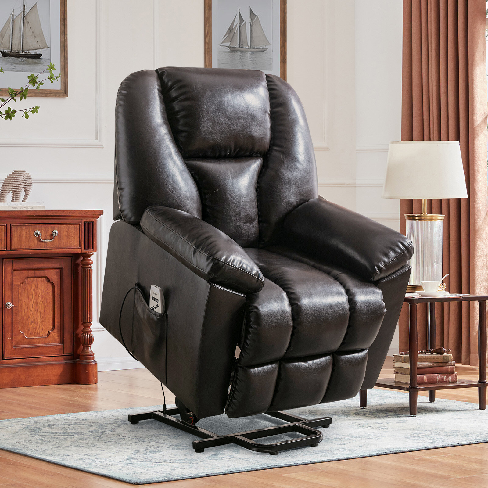 acme furniture vita leather recliner