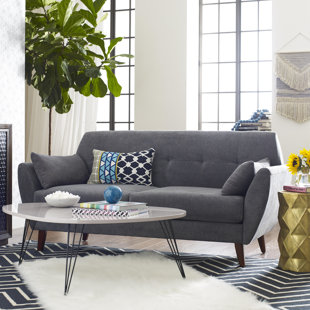Alsacia Mid-Century Modern Loveseat by Turn on the Brights Modern