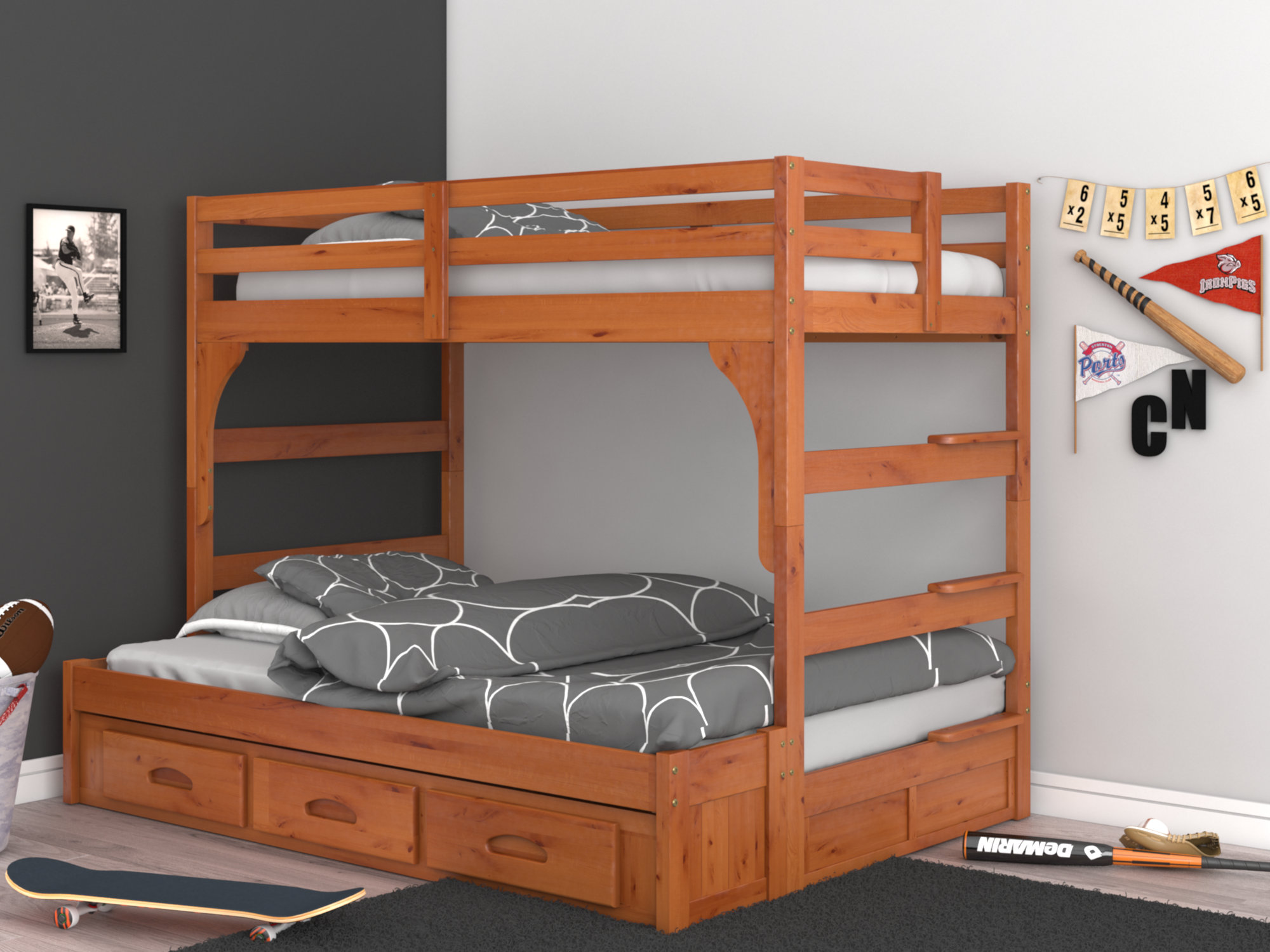Birch Lane Heritage Guillelmina Twin Over Full Bunk Bed With