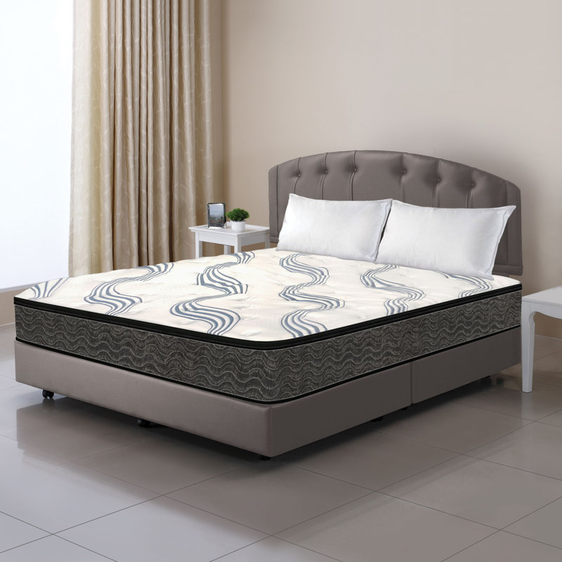 White Noise Plush Top Waveless 9 Shallow Fill Soft Side Waterbed