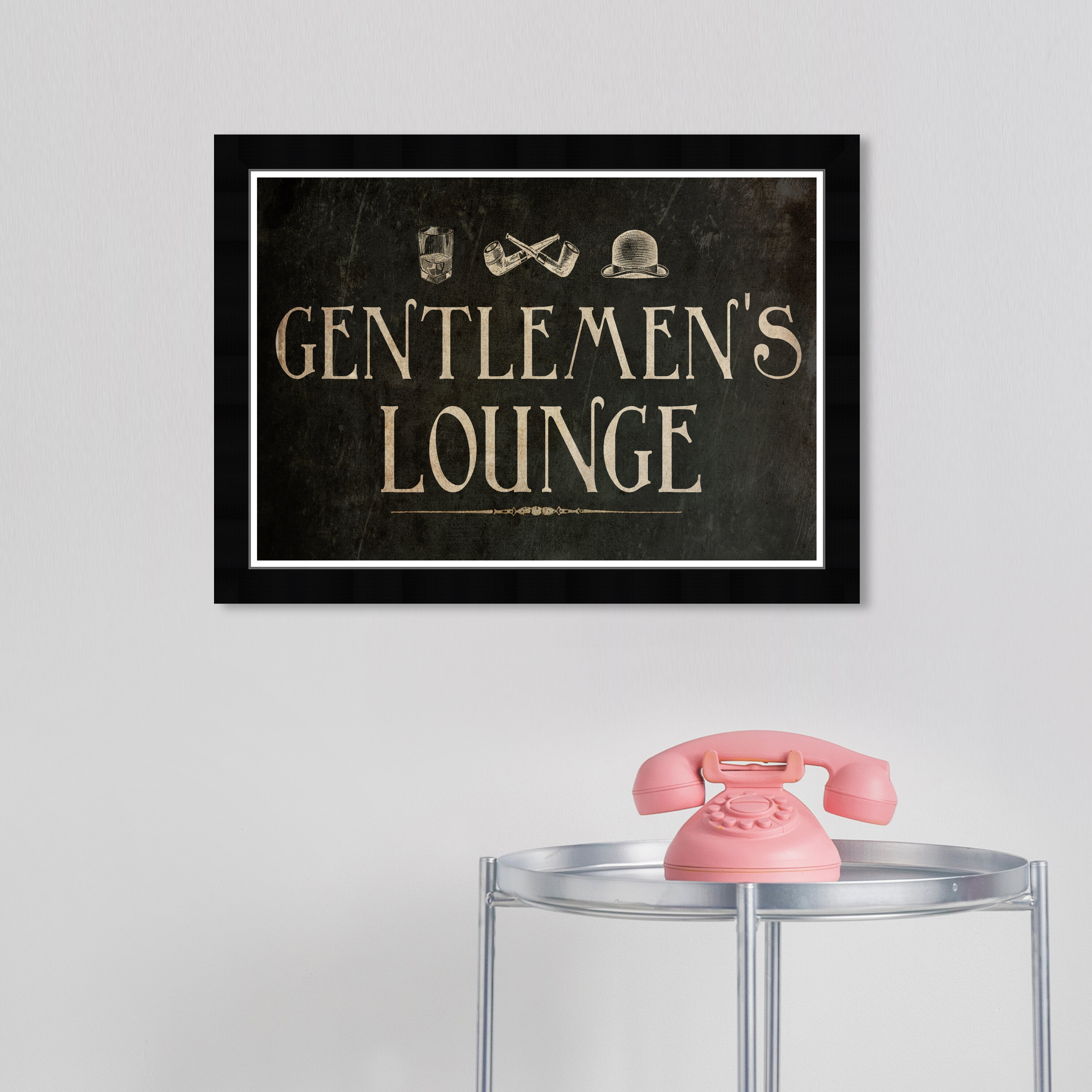 Winston Porter Typography And Quotes Gentlemens Lounge Quotes And Sayings Picture Frame 