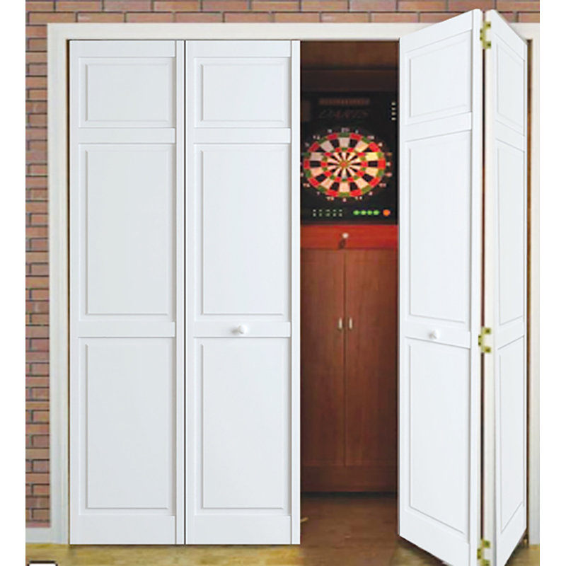 Kiby Paneled Wood Primed Bi Fold Door Reviews Wayfair