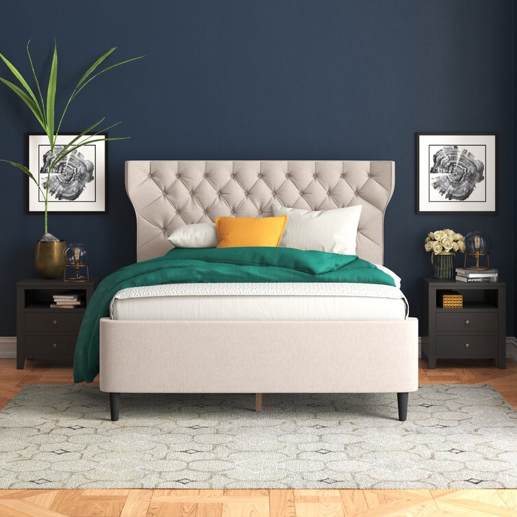 Willa Arlo Interiors Leola Tufted Upholstered Low Profile Standard Bed ...