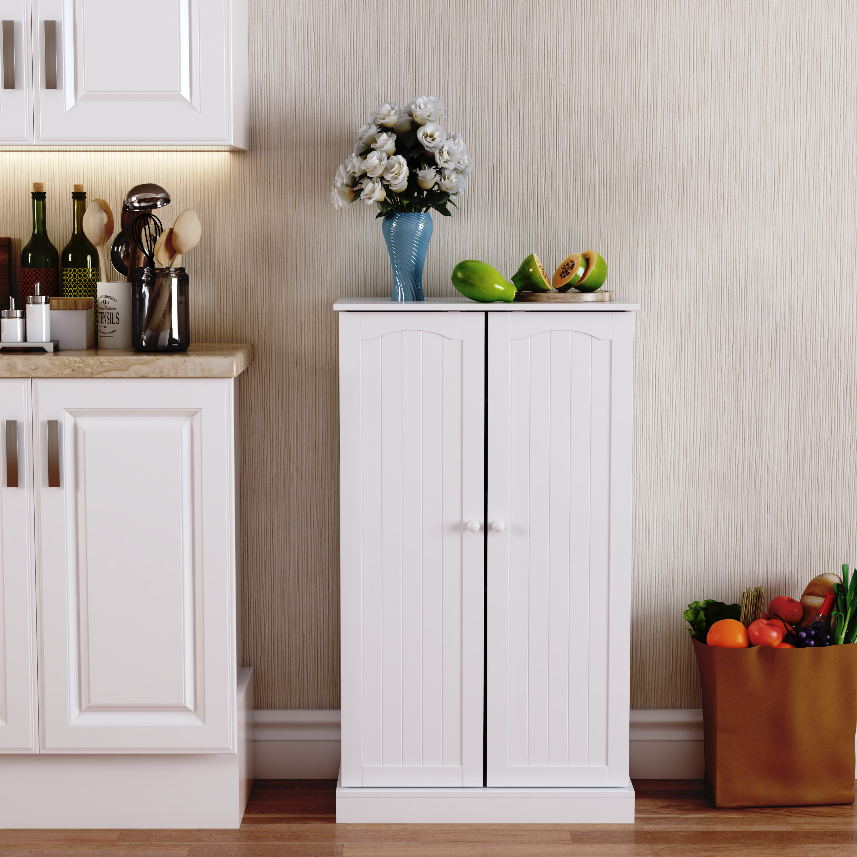 Ebern Designs Kevious Kitchen Storage Pantry & Reviews Wayfair