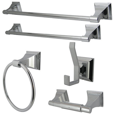 Bathroom Hardware kingston brass monarch 5 piece bathroom hardware set & reviews Bathroom Hardware kingston brass monarch 5 piece bathroom hardware set & reviews
