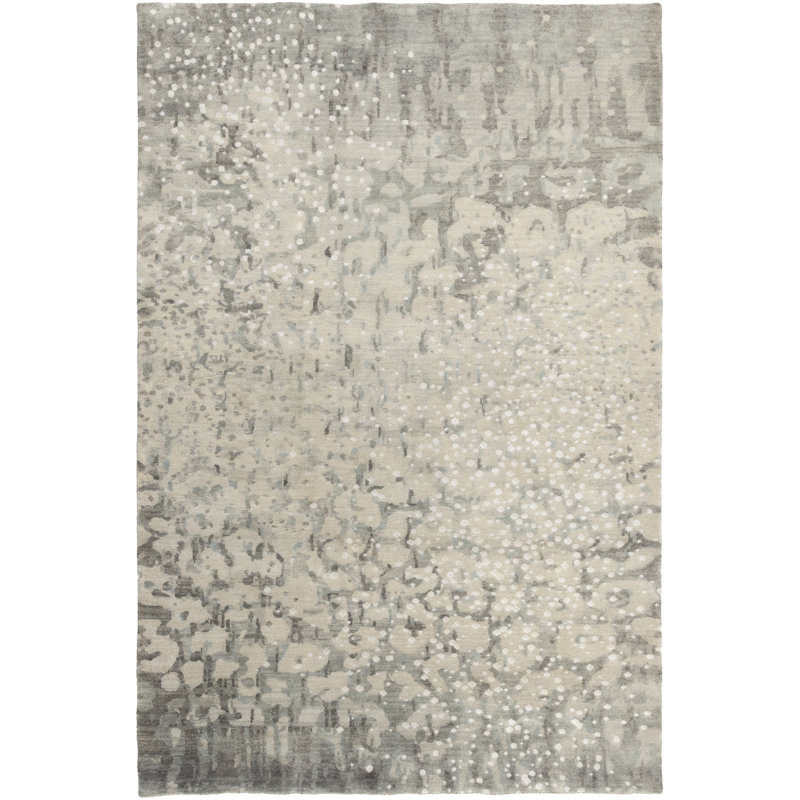 Surya Watercolor Abstract Hand Knotted Wool Charcoal Area Rug Perigold