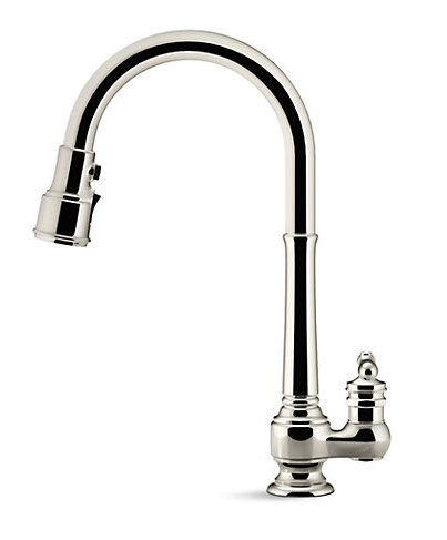 Kohler Artifacts Single Hole Kitchen Sink Faucet With 17 5 8 Pull