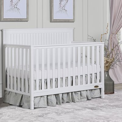 Alexa 5 In 1 Convertible Crib Dream On Me Color White