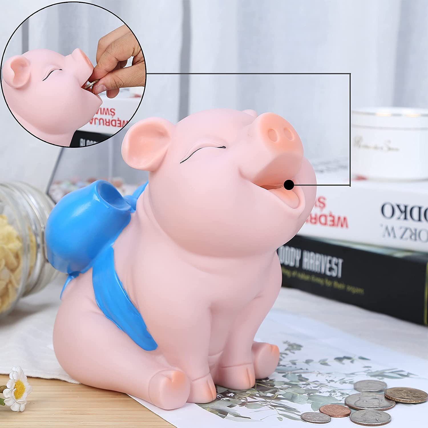 Piggy Bank Ceramic Space Ship Money Box Collectable Coin Bank in Gift Box