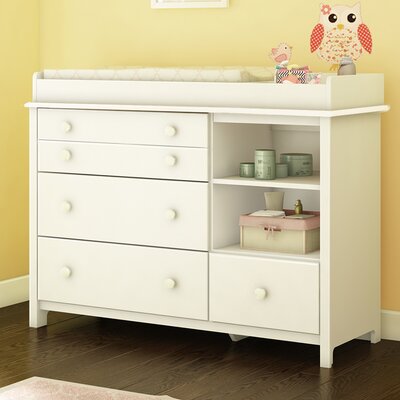 South Shore Little Smileys Changing Table Dresser Color White