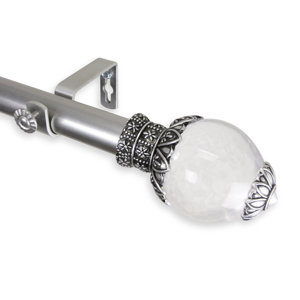 Beam Single Curtain Rod and Hardware Set