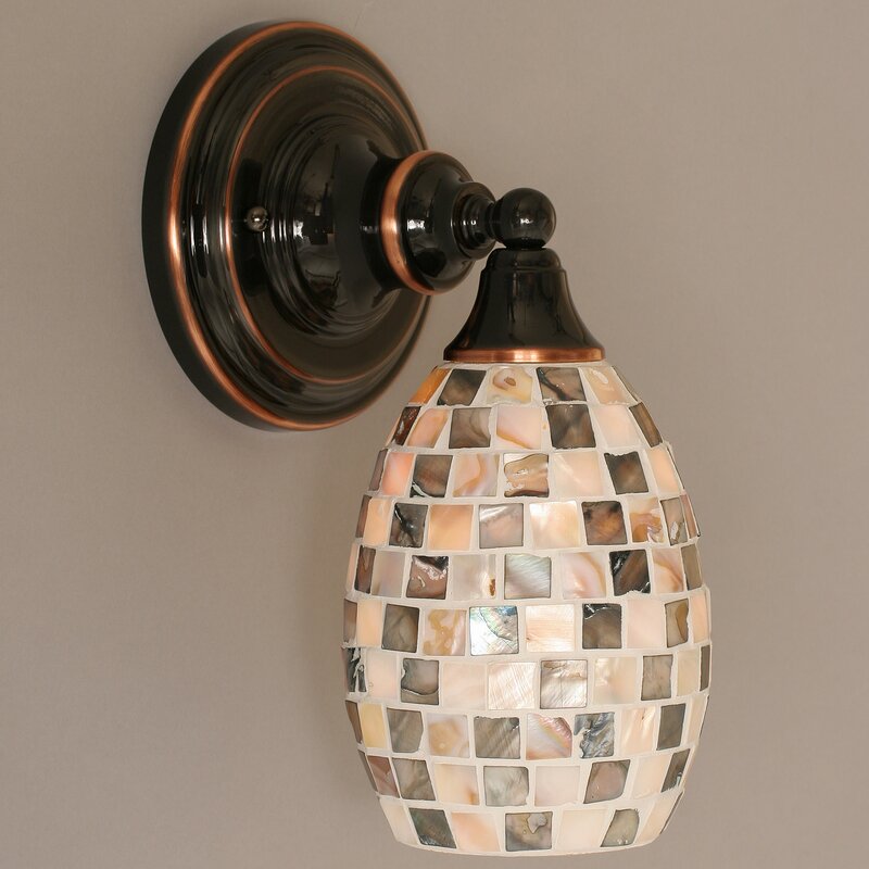 Copper Wall lamps - Poirier 1-Light Armed Sconce