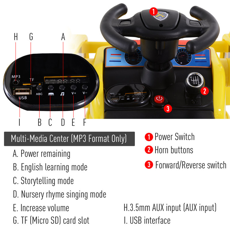 electric bulldozer ride on