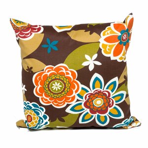 Retro Floral Outdoor Throw Pillow (Set of 2)