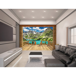 Alpine Mountain Wall Mural Alpine Mountain Wall Mural