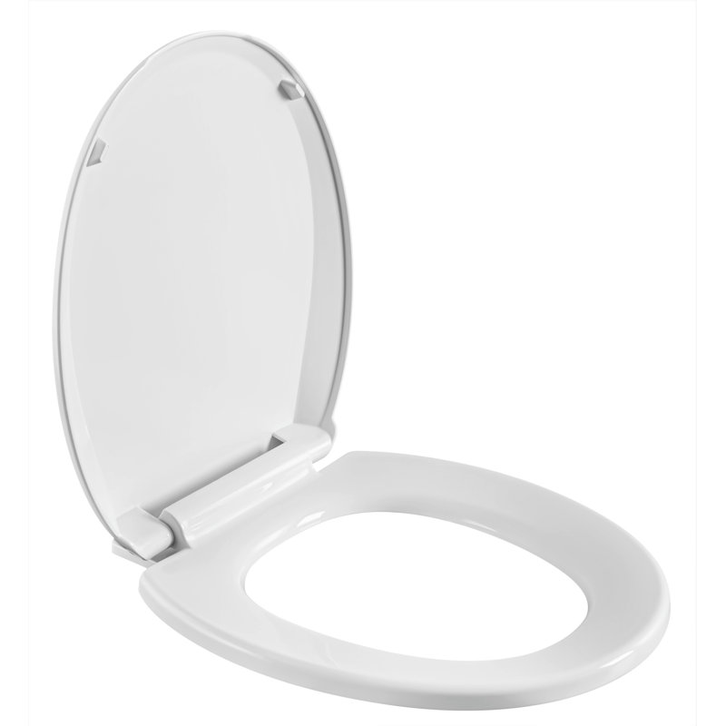 Winfield Products Heavy Duty Plastic Slow Close Round Toilet Seat Wayfair