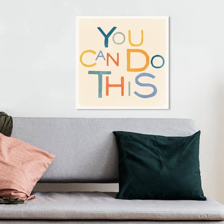 You Can Do This Motivational Quotes And Sayings - Textual Art on Canvas
