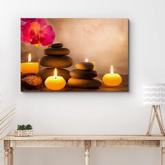Wall Art Canvas Giclee Print Spa Candles Zen Colorful Picture Decor Print 2 