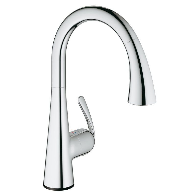 Grohe Ladylux Pull Out Touch Single Handle Kitchen Faucet With