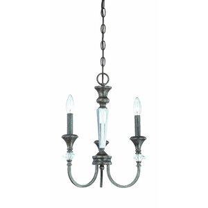 Derrik 3-Light Candle-Style Chandelier