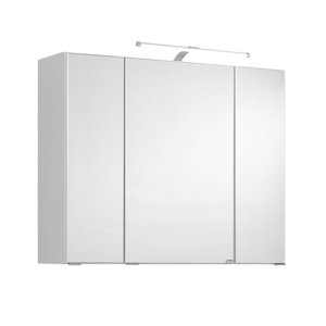 80 cm x 64 cm Spiegelschrank Nizza mit LED-Beleu..