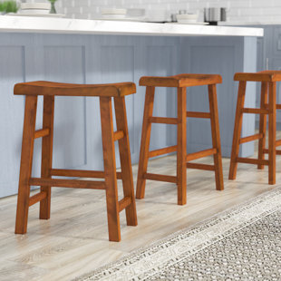 Oak Saddle Seat Bar Stools You Ll Love Wayfair Quickview