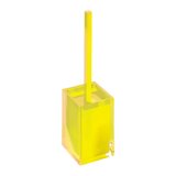 yellow toilet brush holder