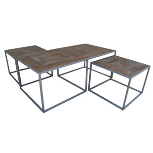 3 Piece Nesting Coffee Table Wayfair Caryn Nest 3 Piece Coffee Table Set