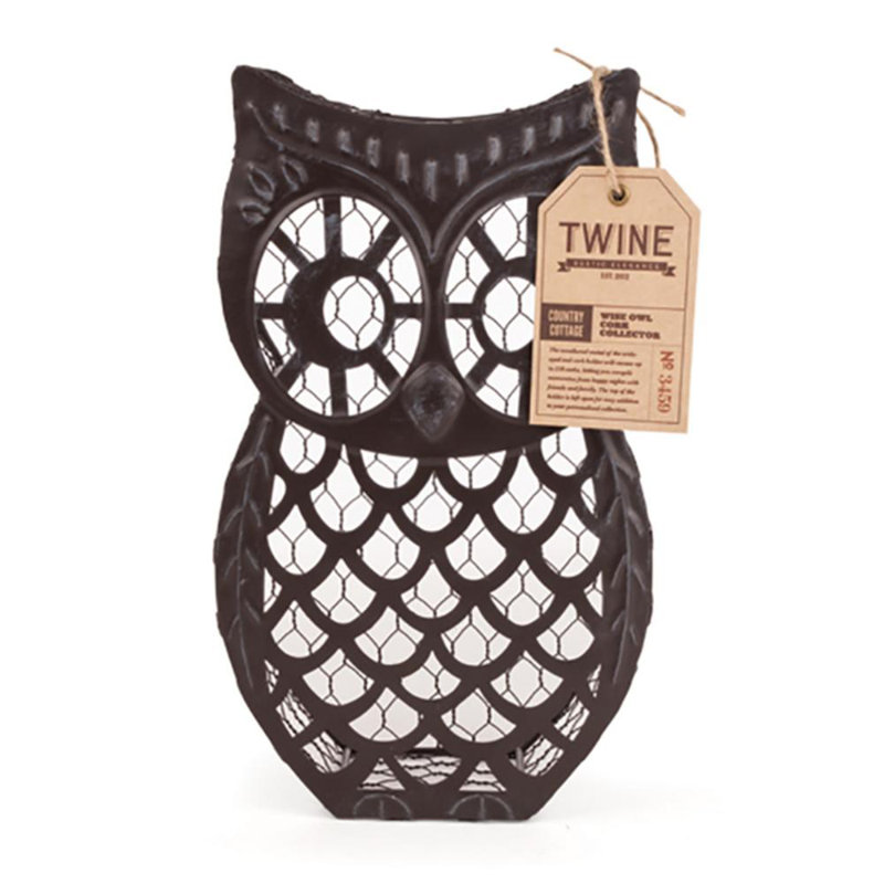 owl wine cork holder