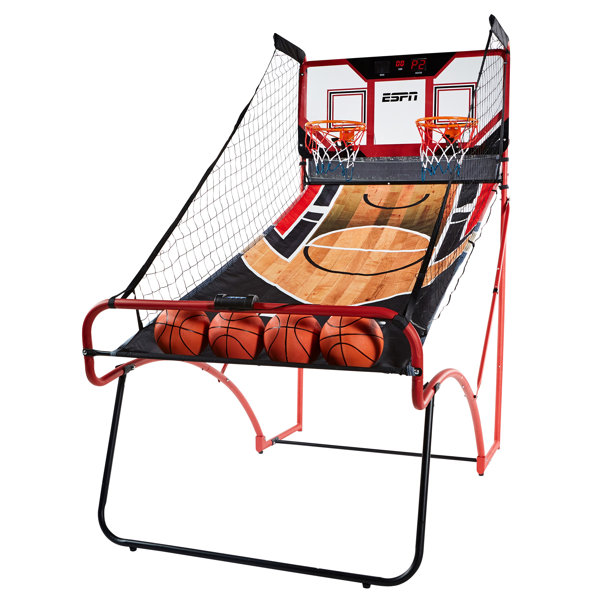 Espn 2 Player Ez Fold Basketball Game With Polycarbonate Backboard And Larger Led Scoring Reviews Wayfair