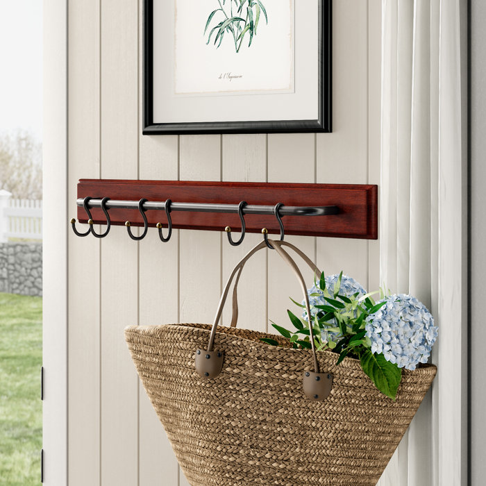 10 Hooks Solid Wood Jacket Coat Rack Stand Tripod Base for Plant Flower Standing