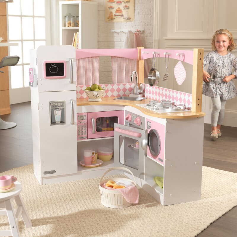 kidkraft grand espresso corner kitchen