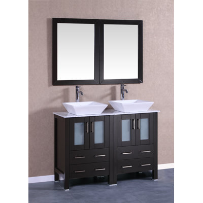 Modern 48 Inch Double Bathroom Vanities Allmodern