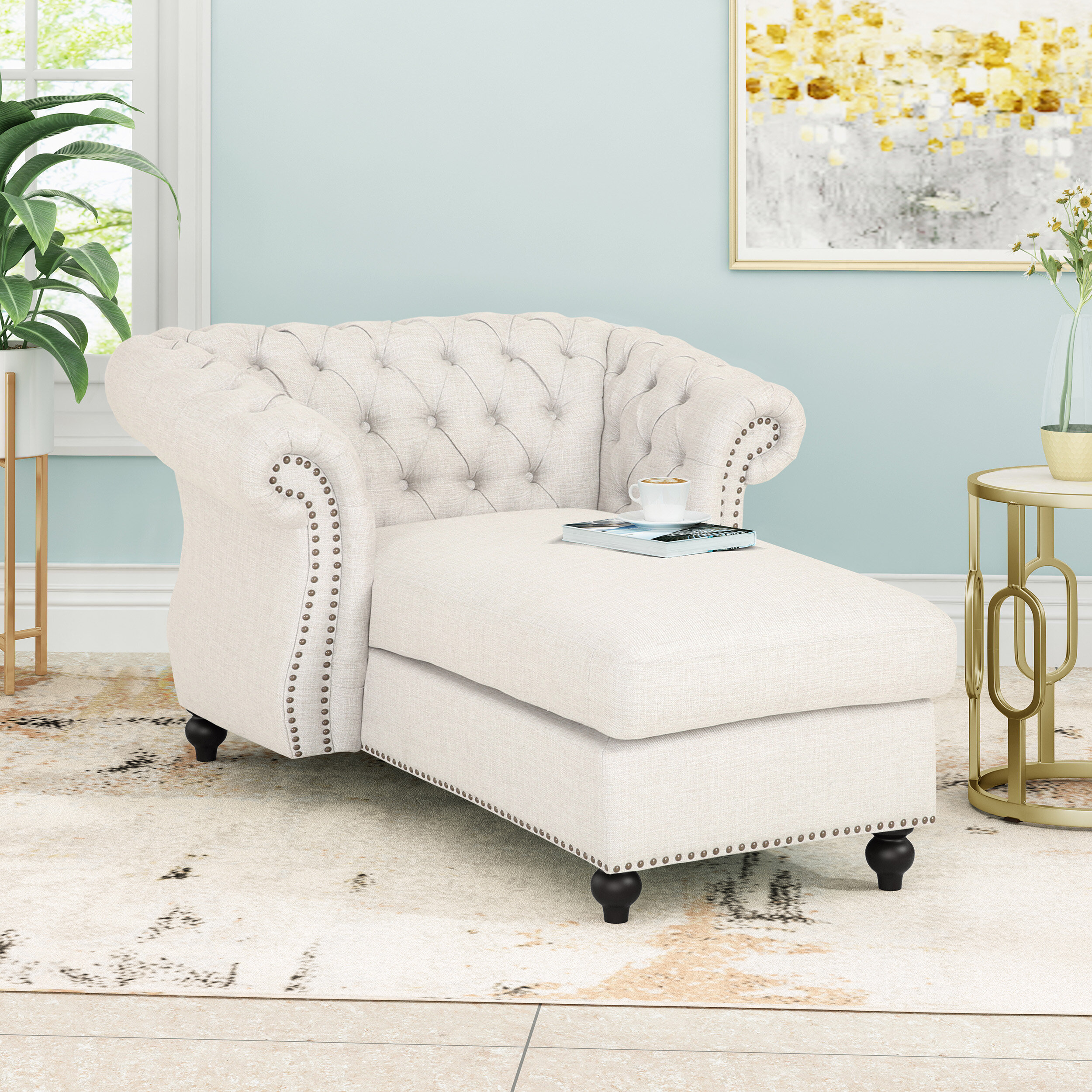 Hankins Upholstered Chaise Lounge