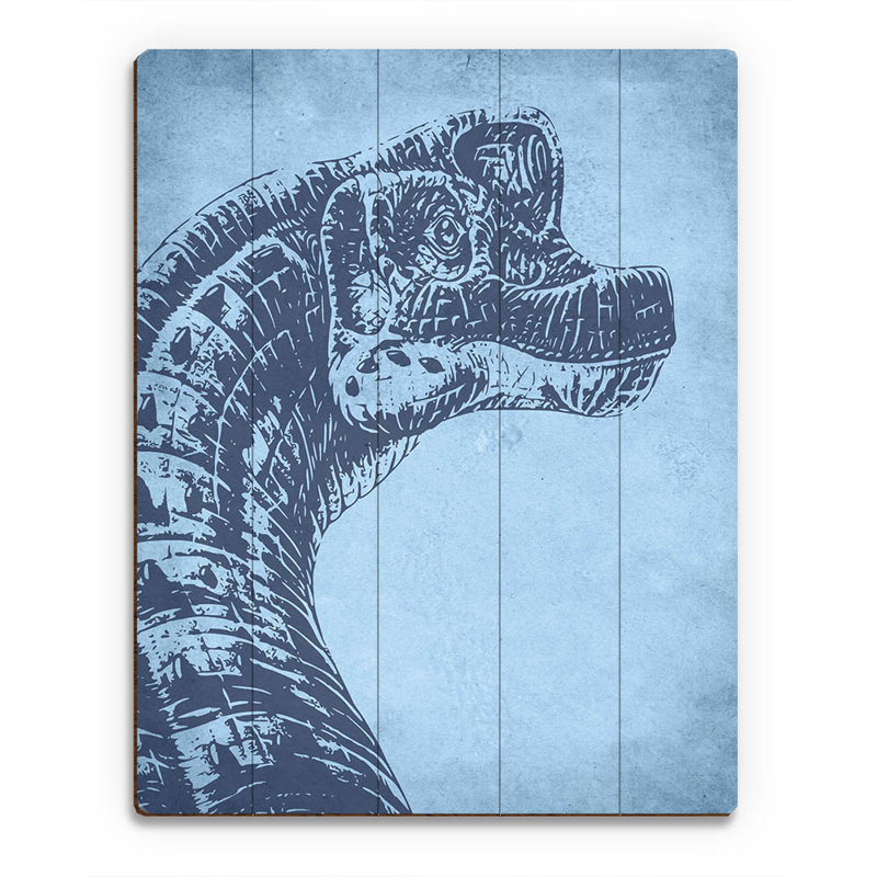 Click Wall Art Brachiosaurus Graphic Art On Plaque Wayfair