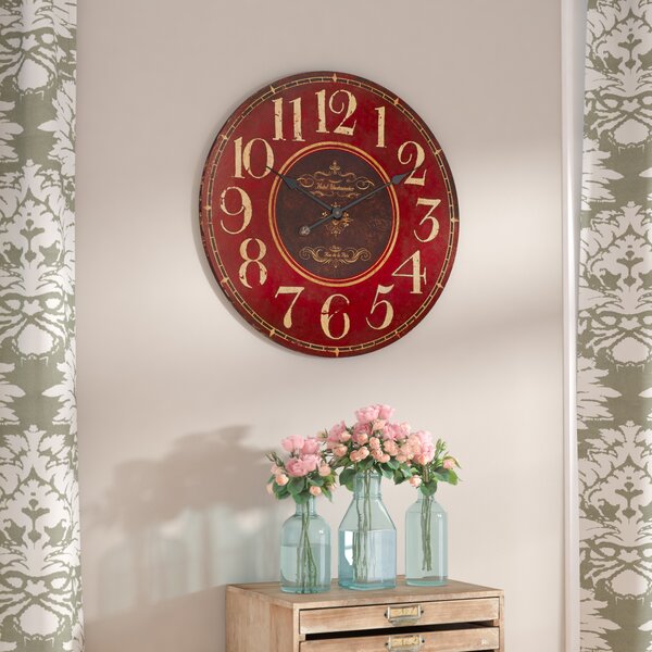 Large 10.5 inch Wall Clock Printed 10.5" MONTANA TEAL RUSTIC LOOK CLOCK 