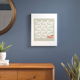 Langley Street Fishing Net Graphic Art On Wrapped Canvas Reviews