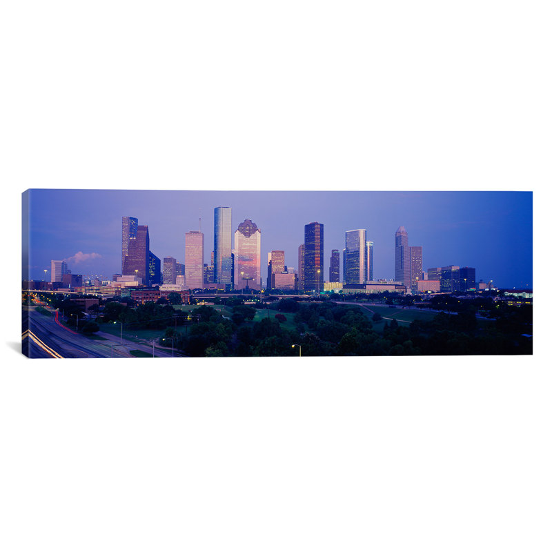 East Urban Home Buildings In A City Houston Texas Photographic Print On Canvas Wayfair Initially they said it is a conspiracy revolving around a price glitch wayfair then redacted their statement and said the prices are accurate as these items are industrial.