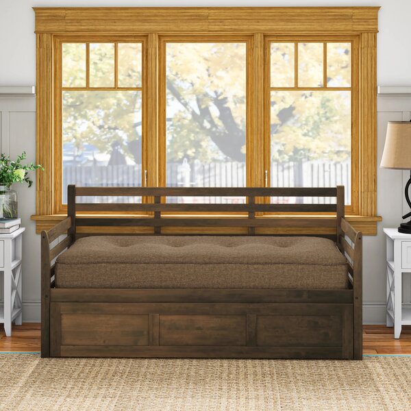 Red Barrel Studio® Haney Twin Solid Wood Daybed with Trundle and 
