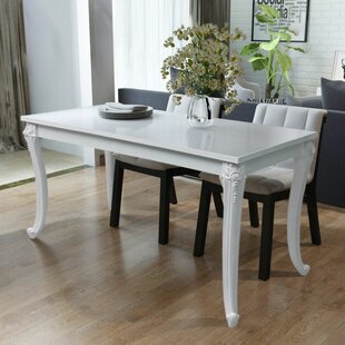 Iris High Gloss Dining Table White /& Chrome Dining Room Furniture 1200W x 760D x 730H White Dining Room Table High Gloss with Chrome Legs