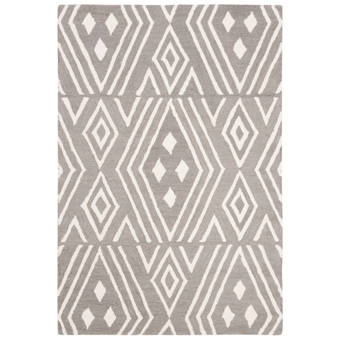 Allmodern Hutchinson Geometric Cream Wheat Area Rug Reviews Wayfair