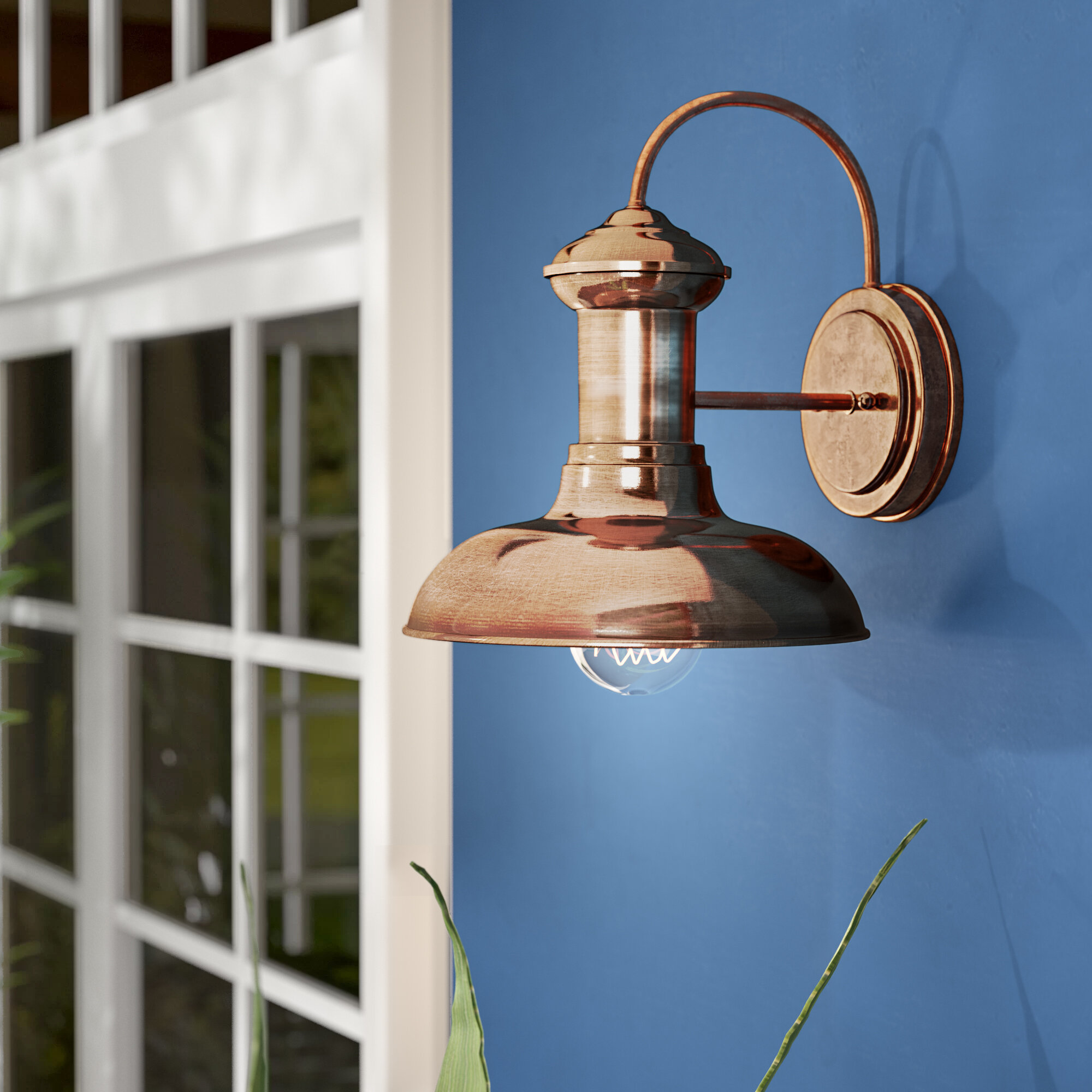 Beachcrest Home Labelle Outdoor Barn Light Reviews Wayfair